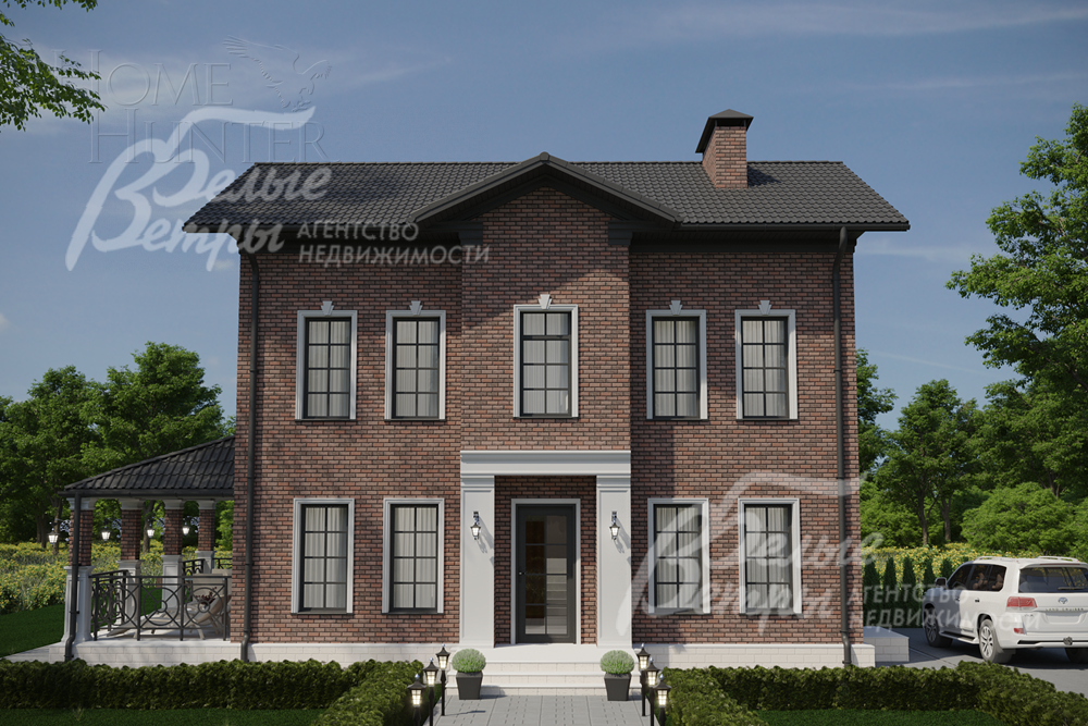 2-этажный коттедж 224 м² с отделкой