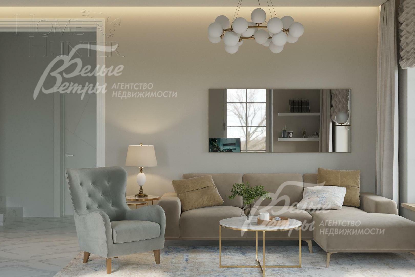 2-этажный коттедж 224 м² с отделкой