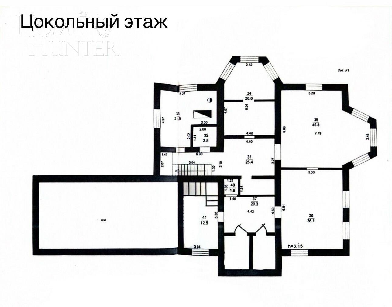 2-этажный коттедж 1 107 м² с отделкой