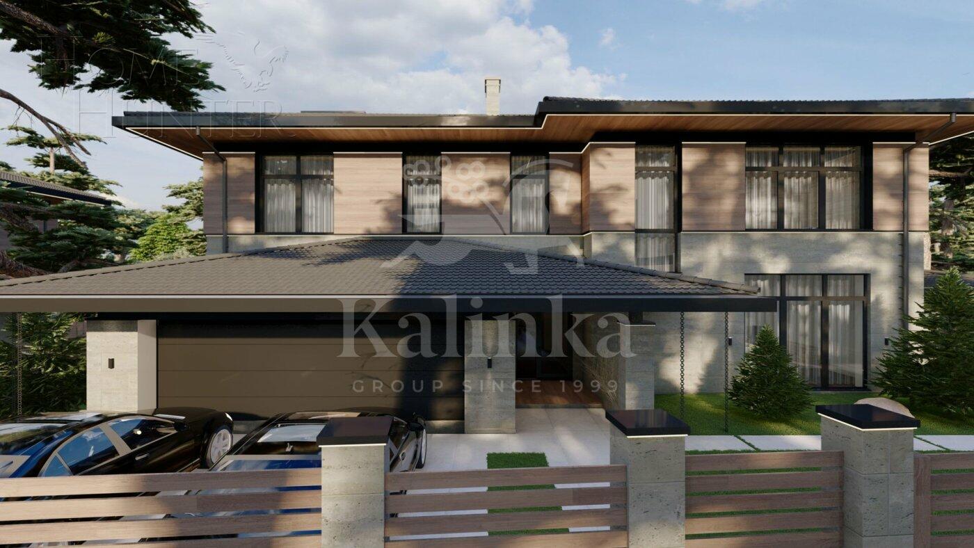 2-этажный коттедж 348 м² с отделкой