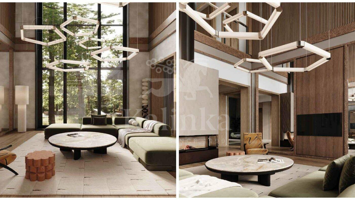 2-этажный коттедж 222 м² с отделкой