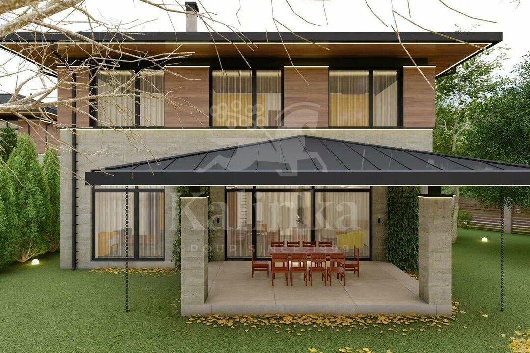 2-этажный коттедж 222 м² с отделкой