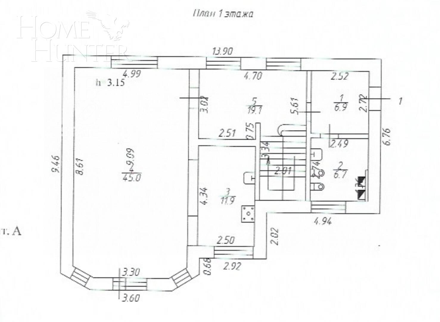 3-этажный коттедж 420 м² с отделкой