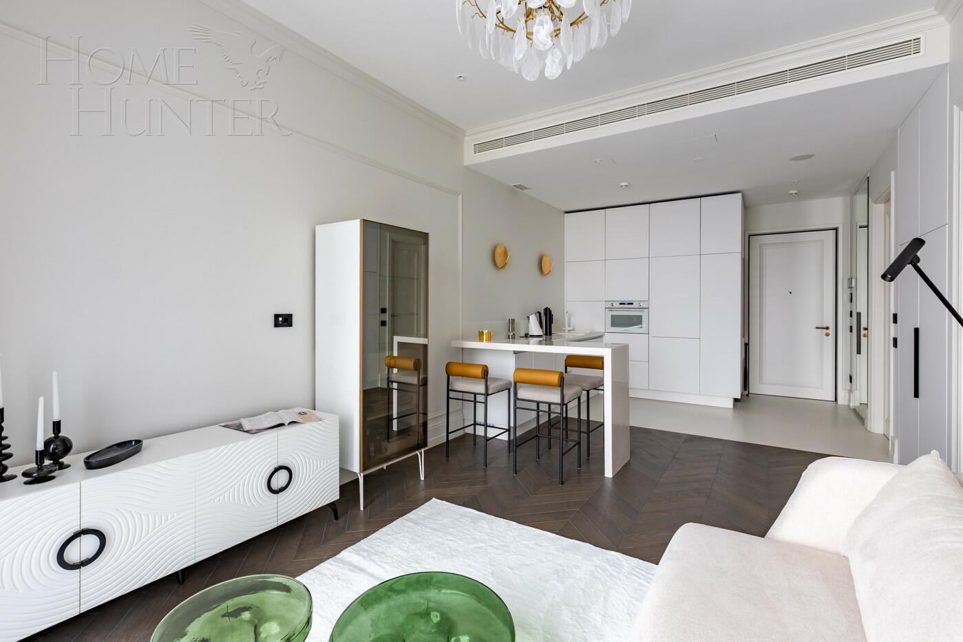 2-КОМН. АПАРТАМЕНТЫ С ОТДЕЛКОЙ 50 М² НА 25 ЭТАЖЕ