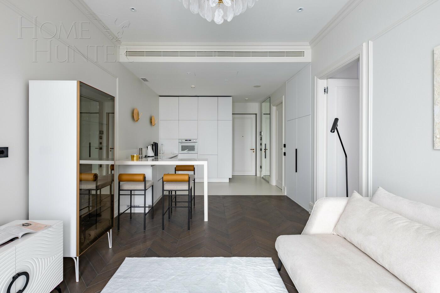 2-КОМН. АПАРТАМЕНТЫ С ОТДЕЛКОЙ 50 М² НА 25 ЭТАЖЕ