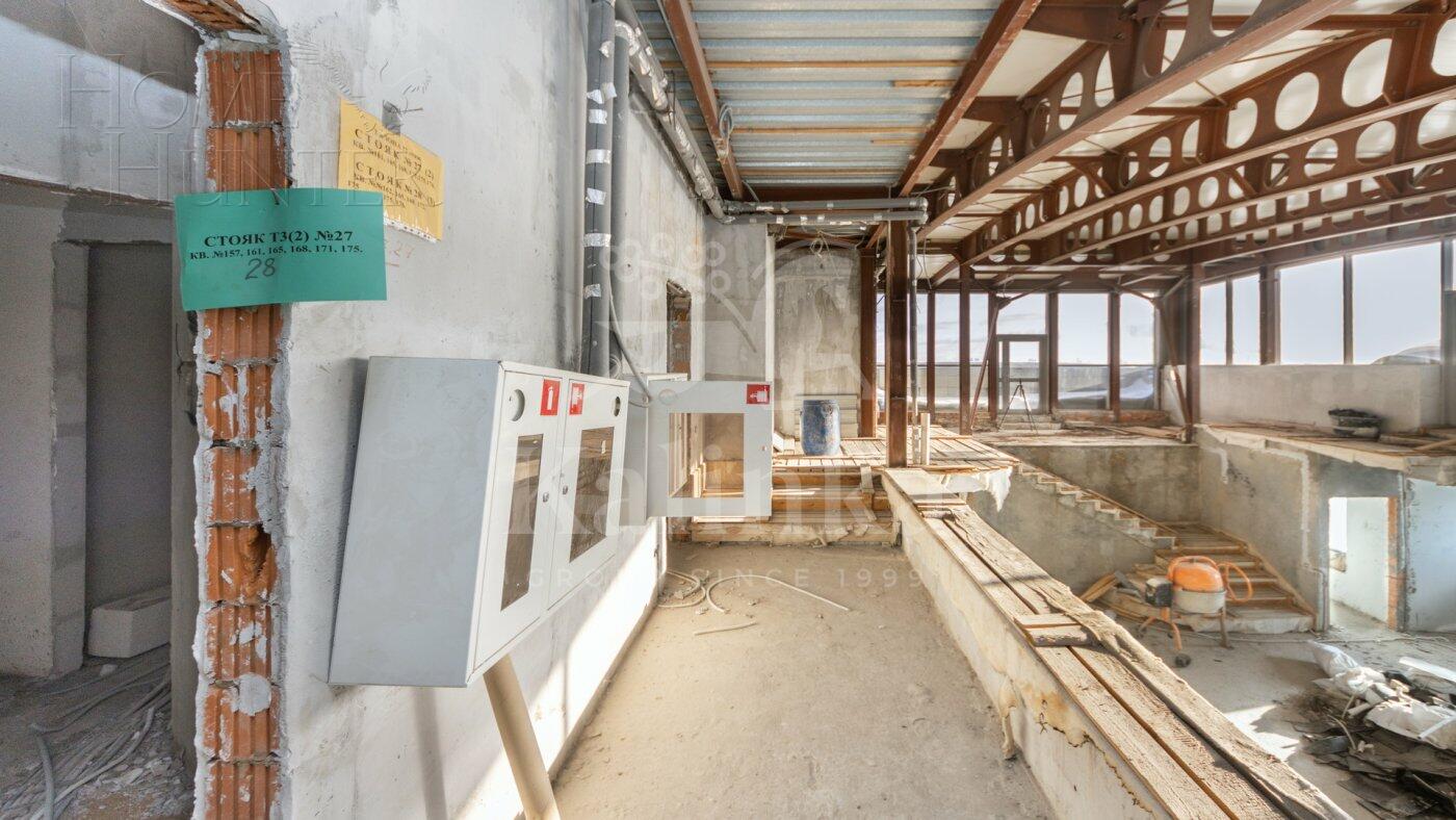 3-УРОВНЕВЫЙ ПЕНТХАУС БЕЗ ОТДЕЛКИ 500 М² НА 22 ЭТАЖЕ
