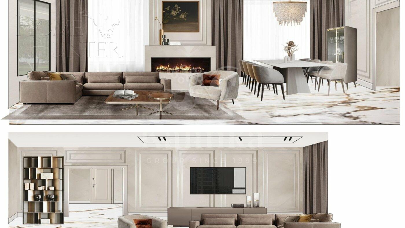 2-этажный коттедж 430 м² с отделкой