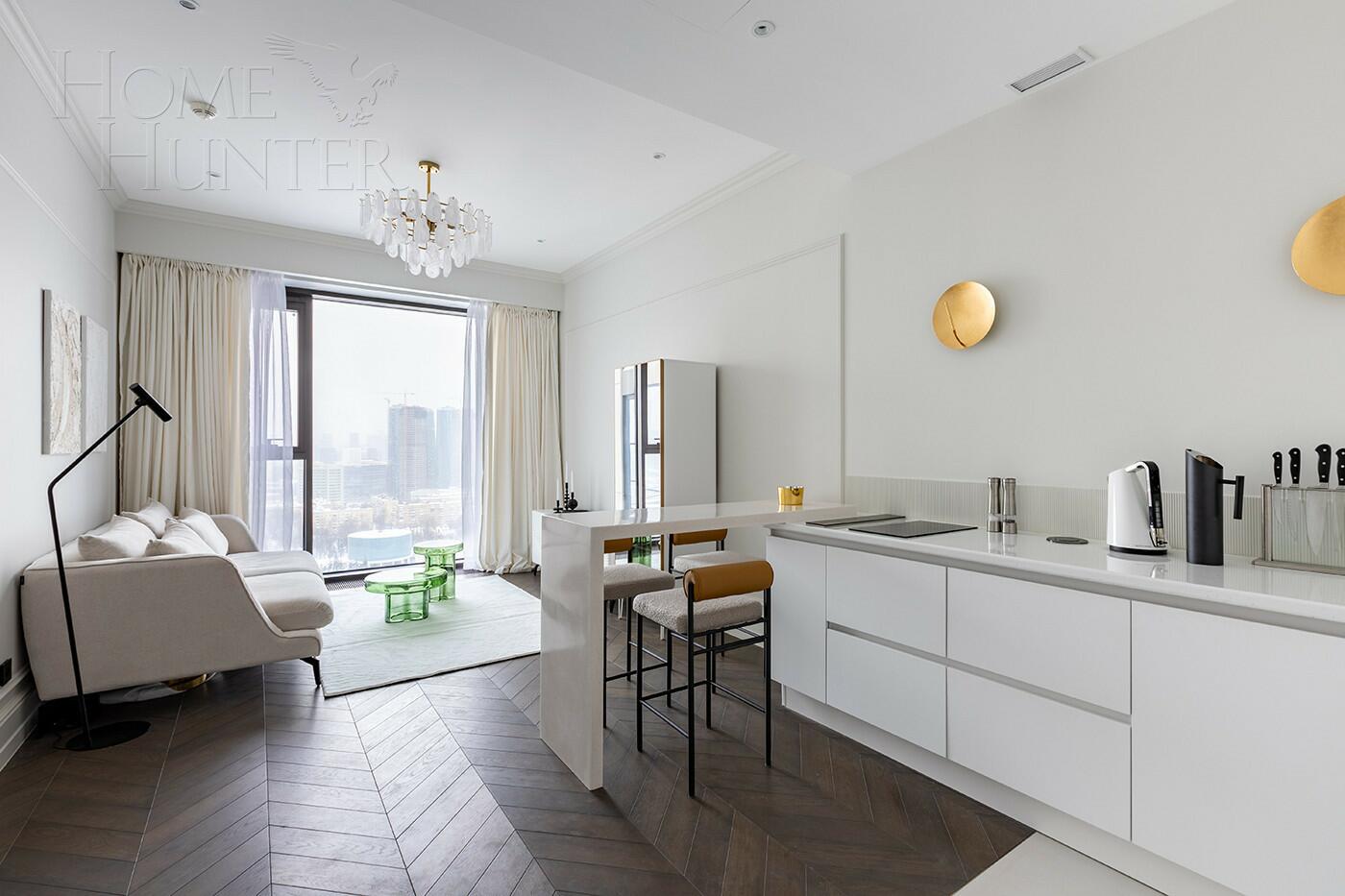 2-КОМН. АПАРТАМЕНТЫ С ОТДЕЛКОЙ 50 М² НА 25 ЭТАЖЕ