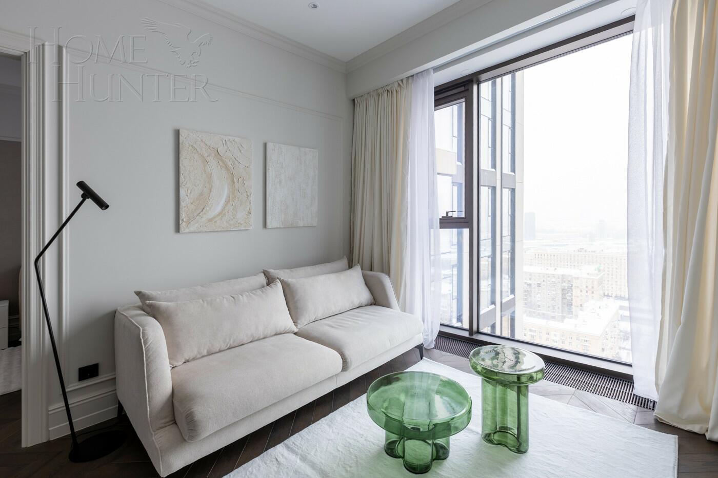 2-КОМН. АПАРТАМЕНТЫ С ОТДЕЛКОЙ 50 М² НА 25 ЭТАЖЕ