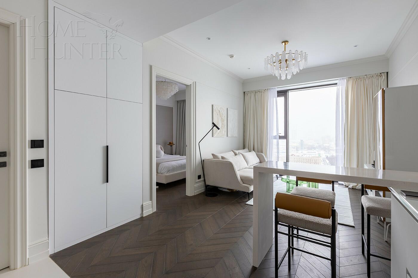 2-КОМН. АПАРТАМЕНТЫ С ОТДЕЛКОЙ 50 М² НА 25 ЭТАЖЕ