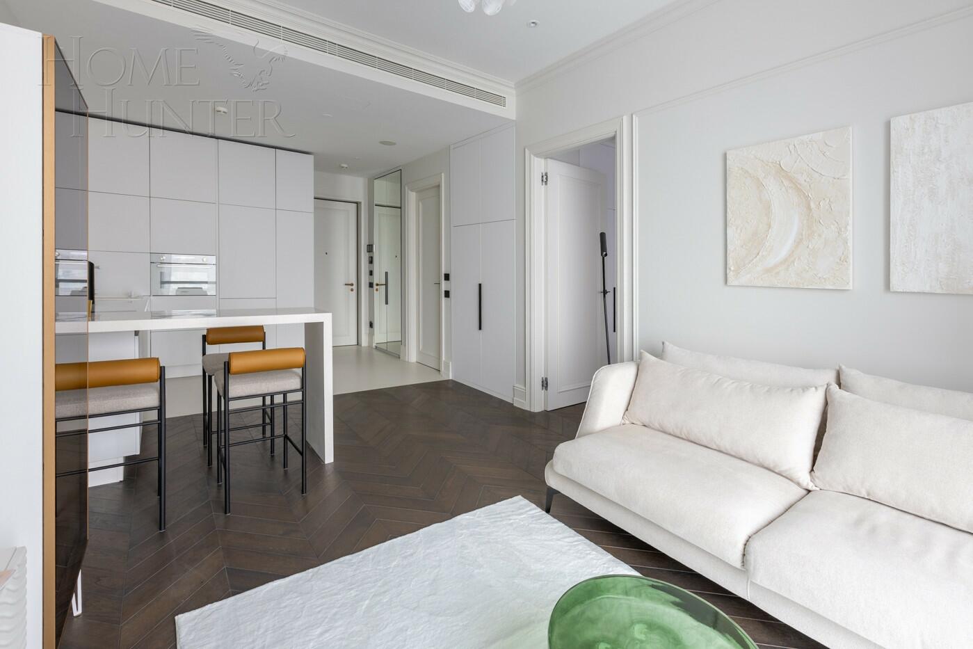 2-КОМН. АПАРТАМЕНТЫ С ОТДЕЛКОЙ 50 М² НА 25 ЭТАЖЕ