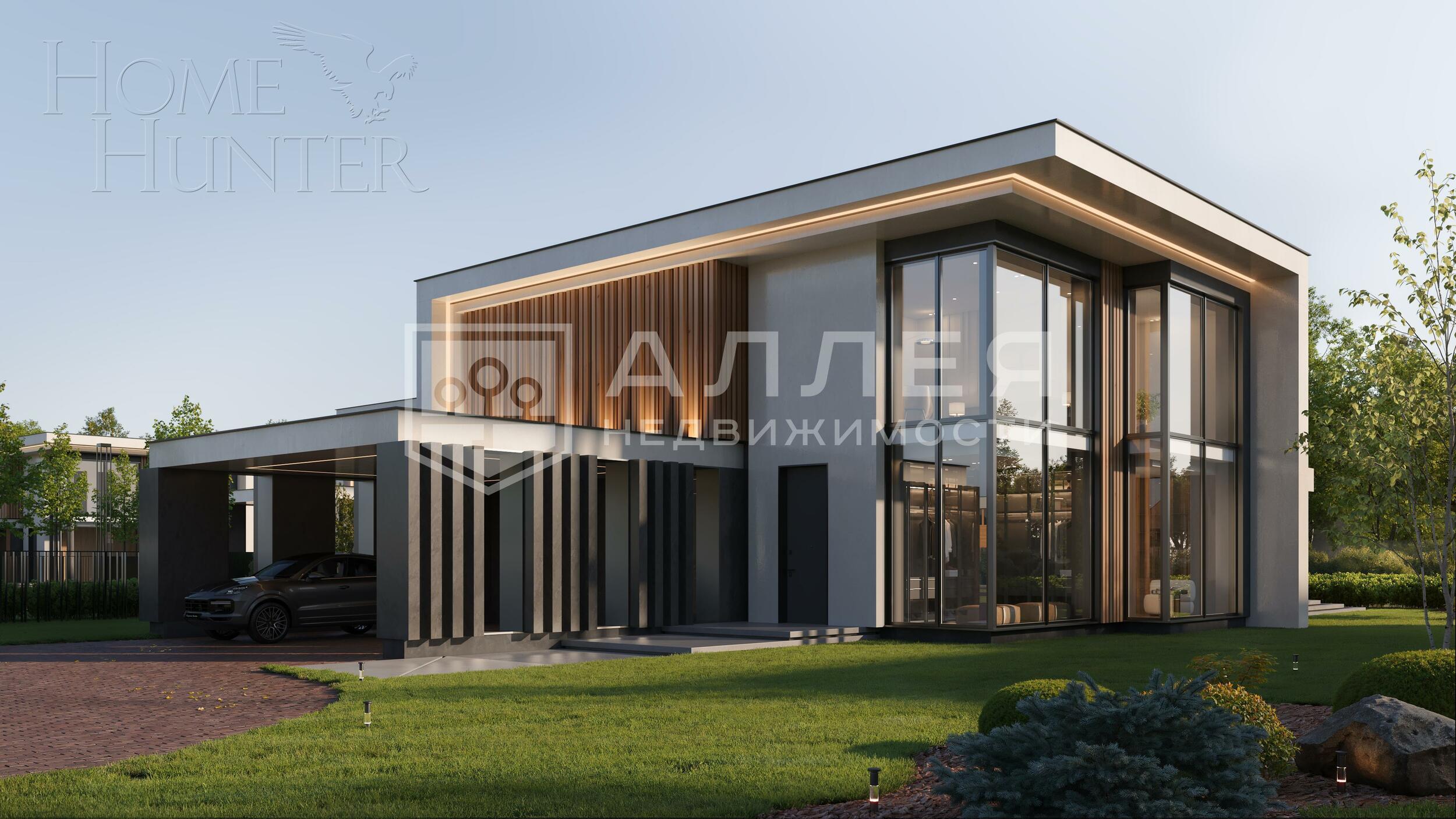 2-этажный коттедж 550 м² без отделки