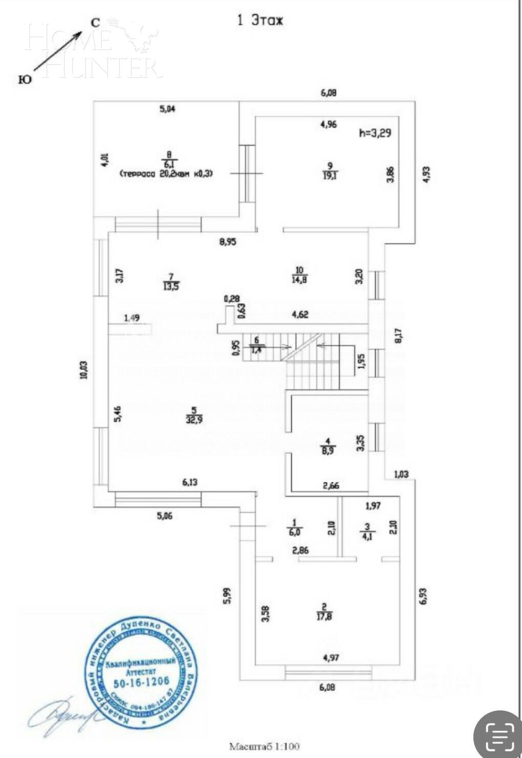 2-этажный коттедж 417.3 м² с отделкой