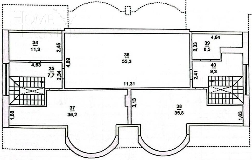 3-этажный коттедж 707.9 м² с отделкой