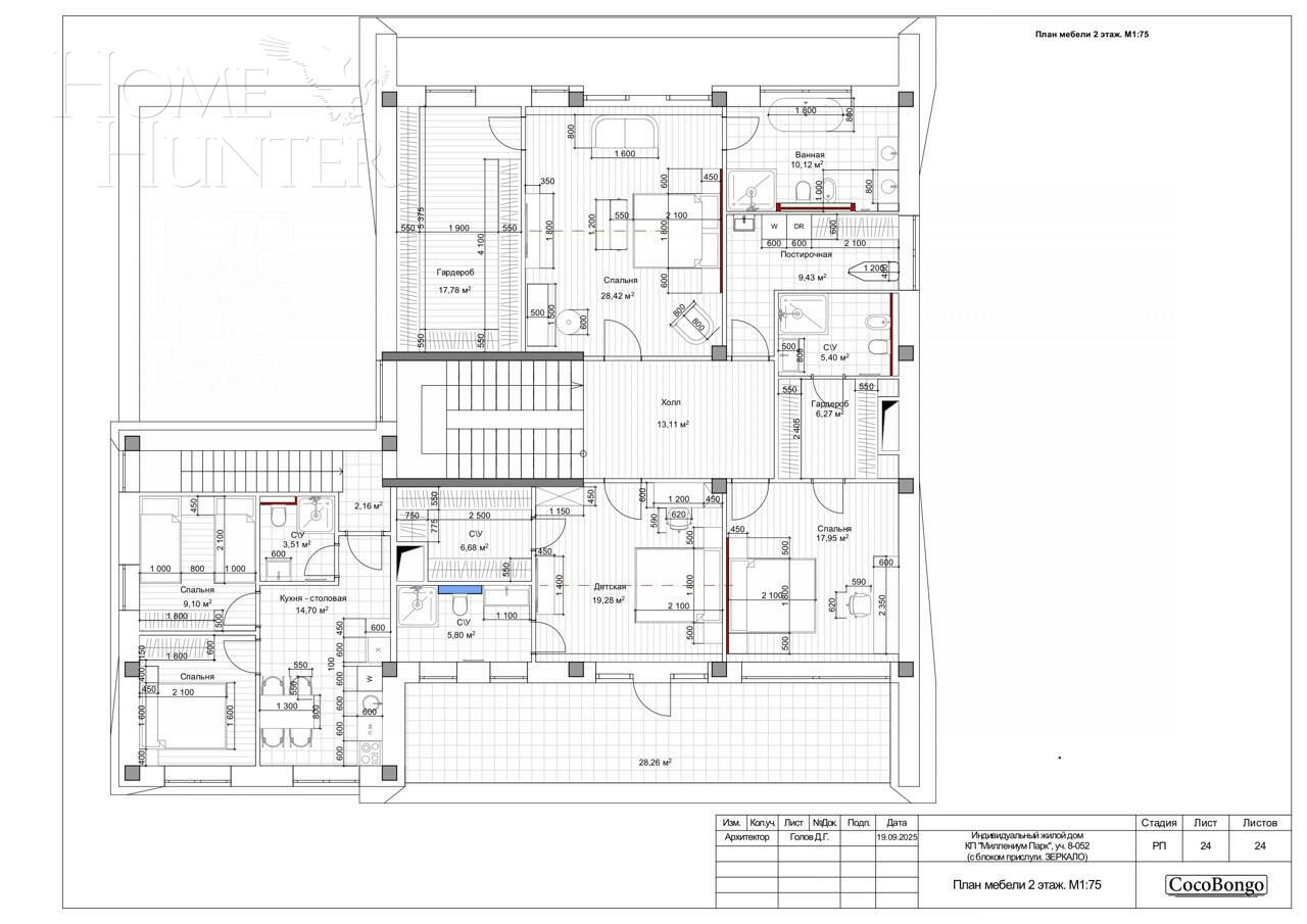 2-этажный коттедж 523 м² с отделкой