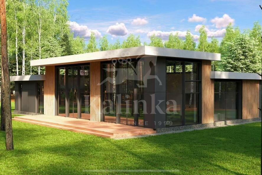 1-этажный коттедж 700 м² без отделки