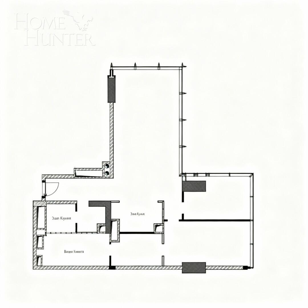 3-КОМН. АПАРТАМЕНТЫ БЕЗ ОТДЕЛКИ 146 М² НА 65 ЭТАЖЕ
