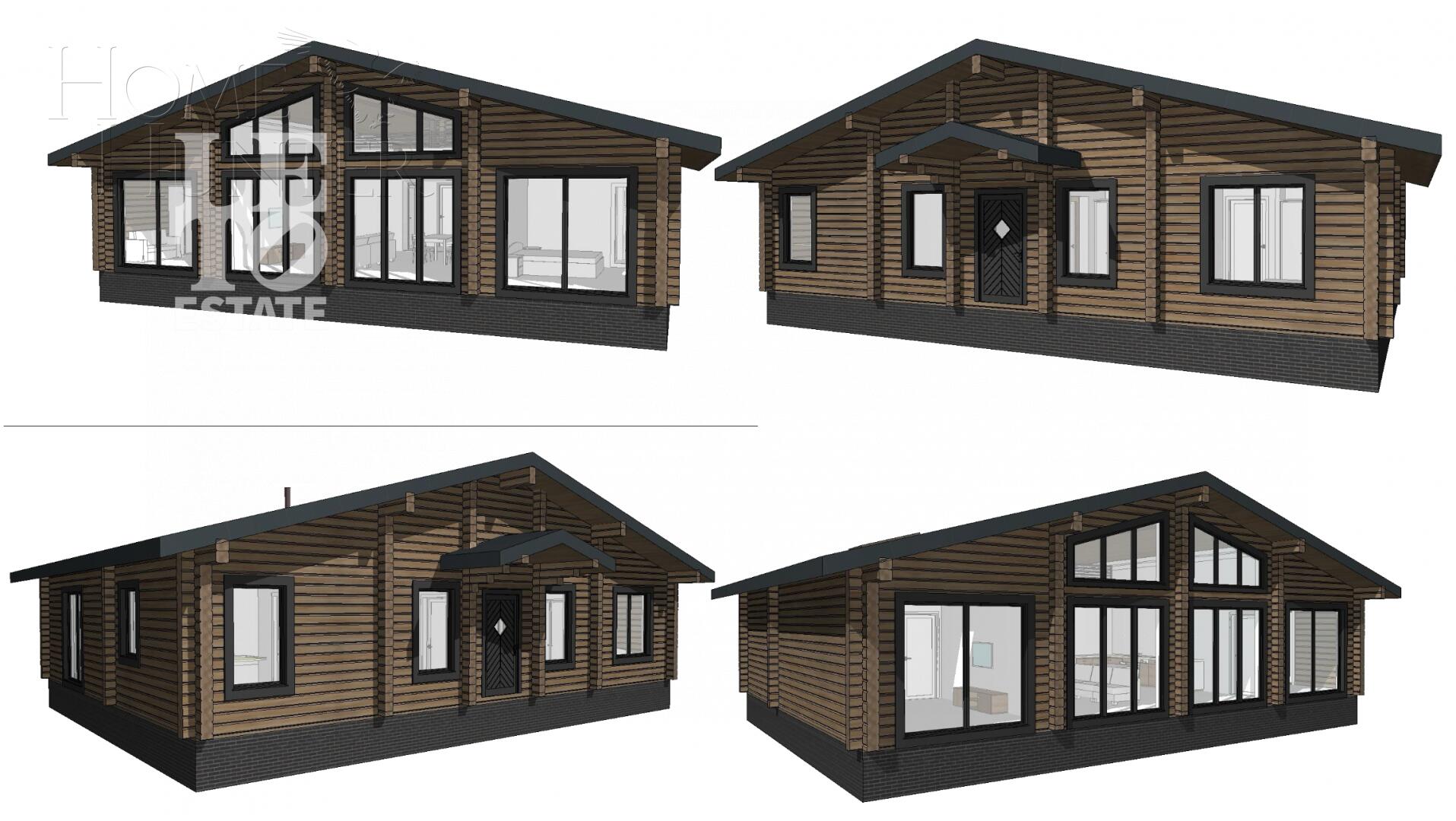 1-этажный коттедж 165 м² без отделки