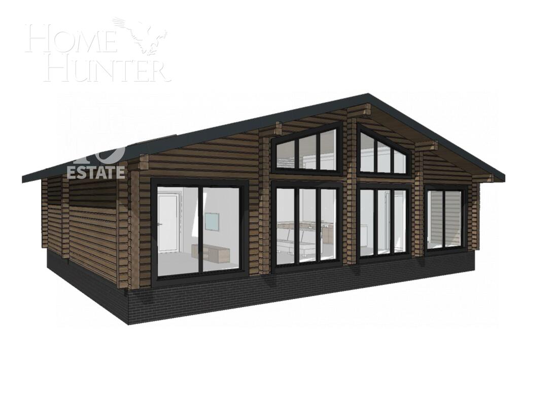 1-этажный коттедж 165 м² без отделки