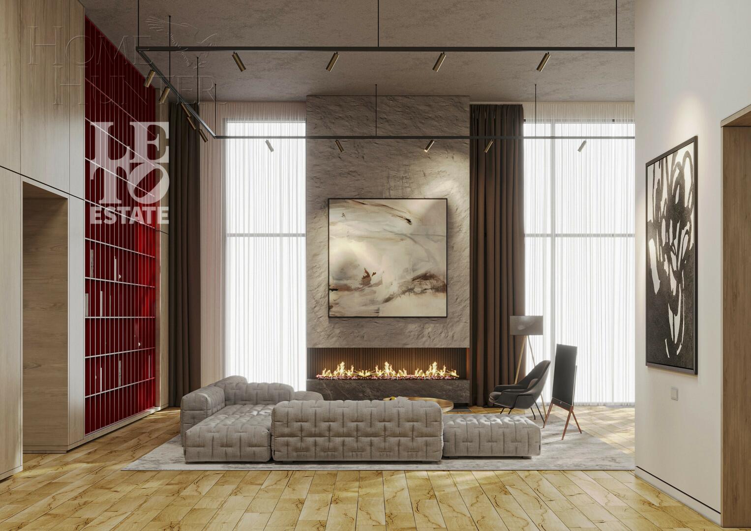 1-этажный коттедж 489 м² без отделки