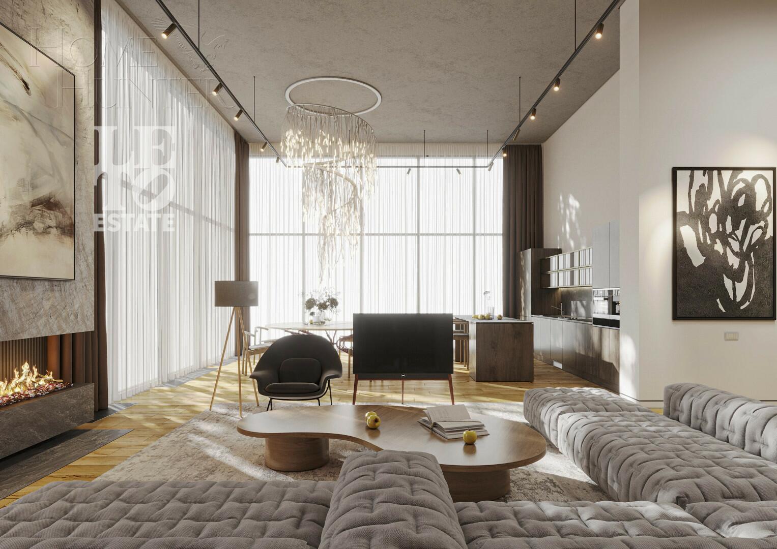 1-этажный коттедж 489 м² без отделки