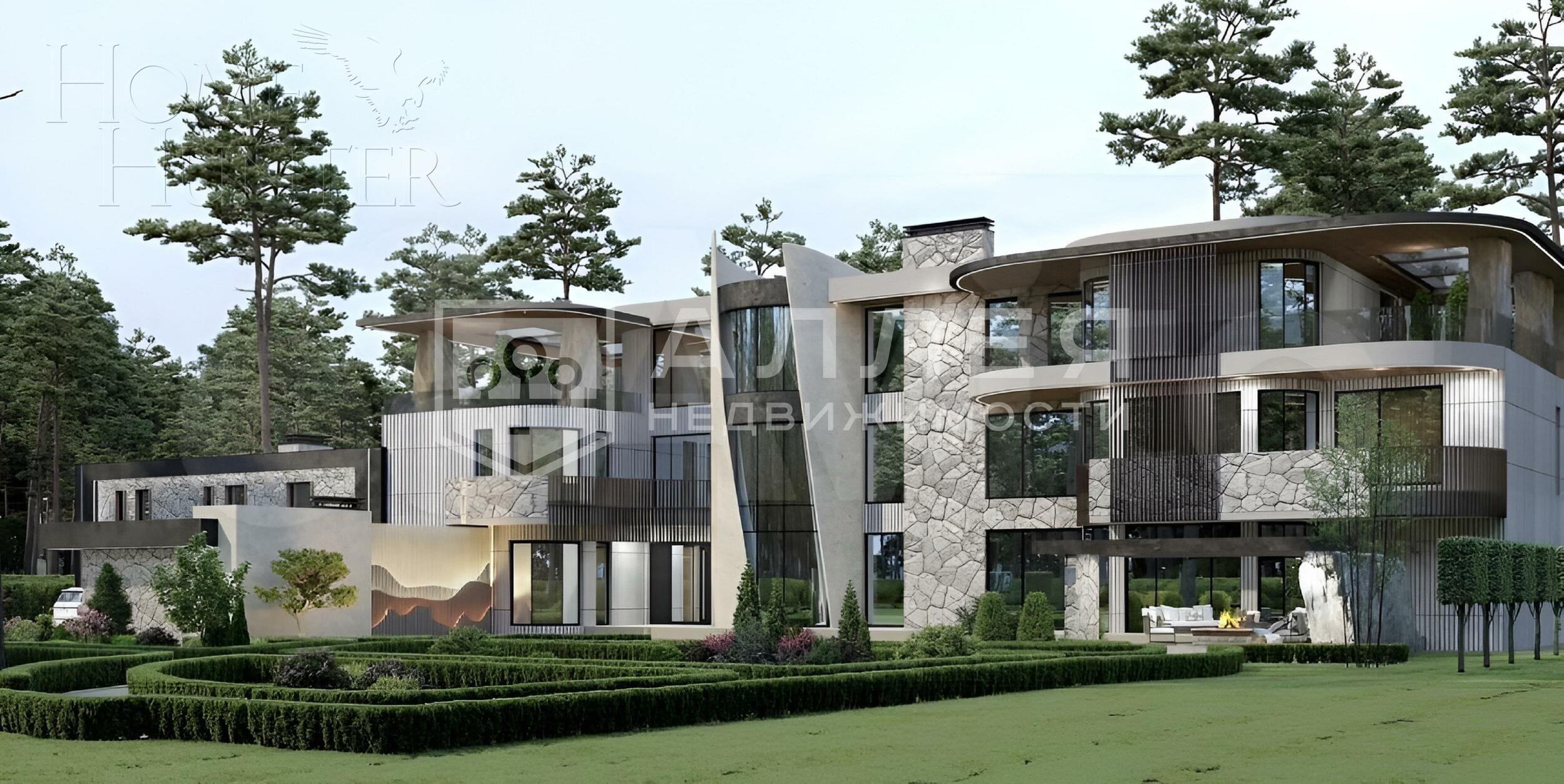 3-этажный коттедж 1 451 м² без отделки