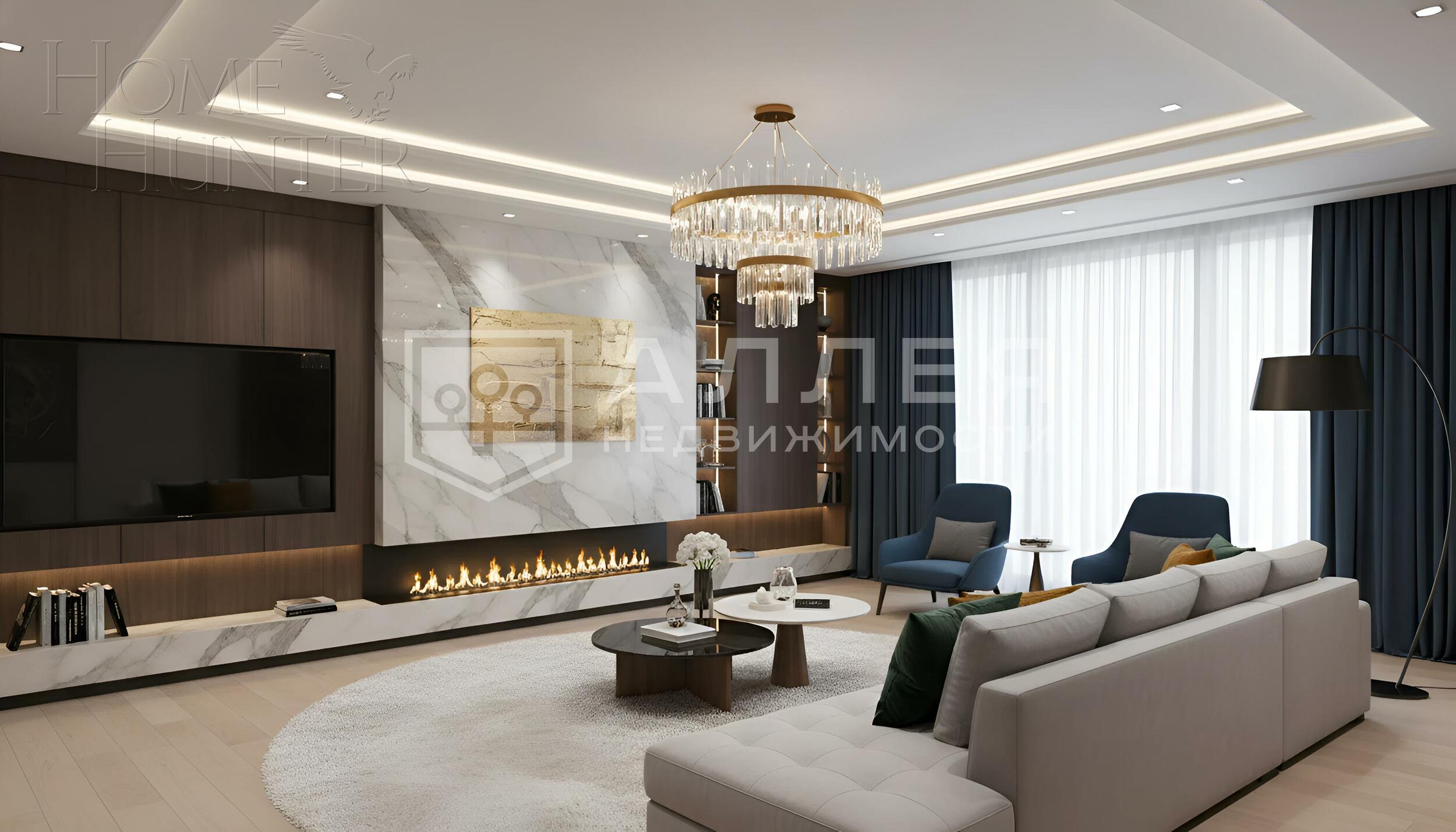 3-этажный коттедж 1 451 м² без отделки