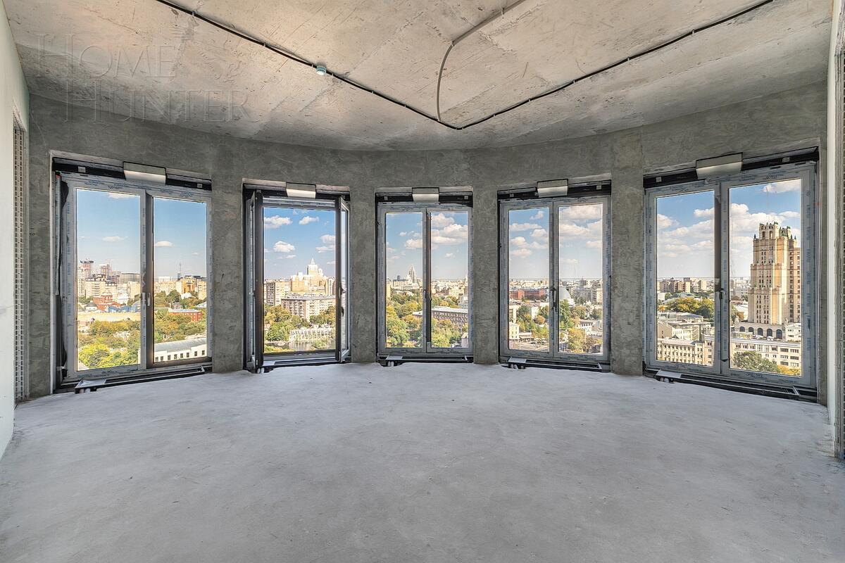 4-КОМН. АПАРТАМЕНТЫ БЕЗ ОТДЕЛКИ 124 М² НА 15 ЭТАЖЕ