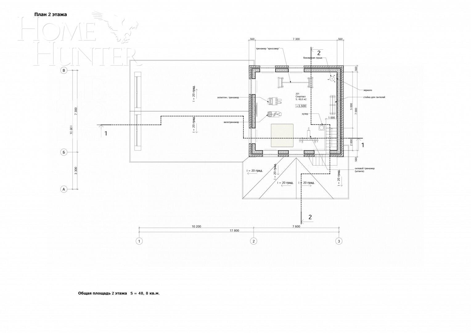 2-этажный коттедж 710 м² с отделкой