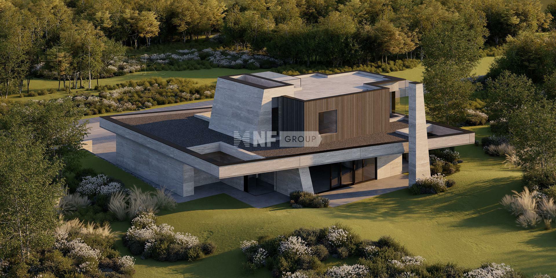 2-этажный коттедж 562.2 м² без отделки