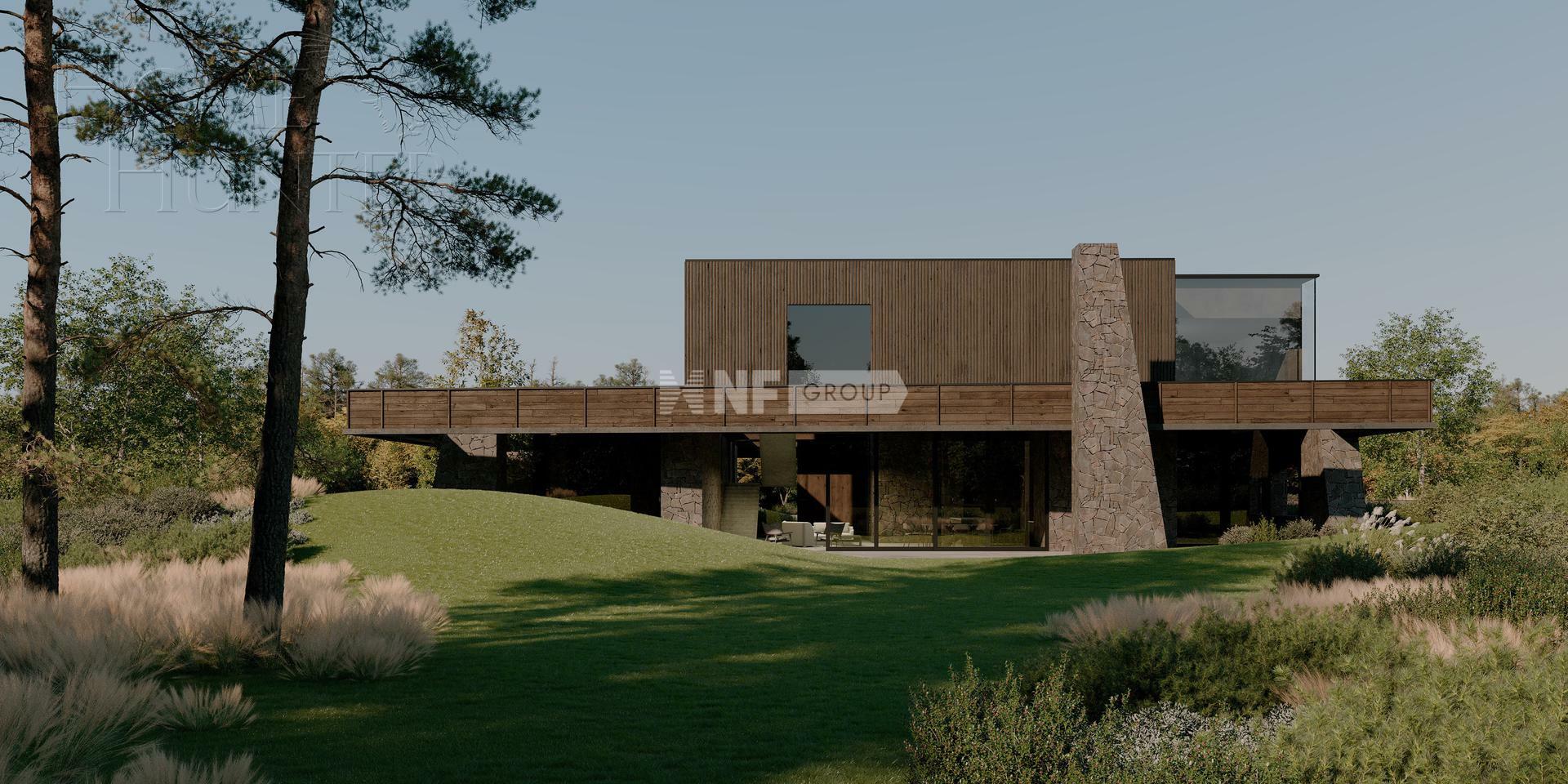 2-этажный коттедж 639.81 м² без отделки