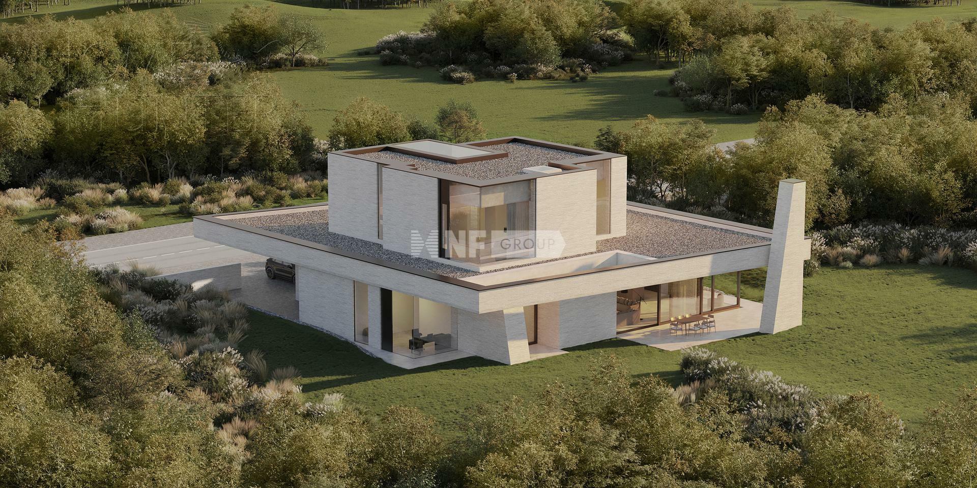 2-этажный коттедж 420.8 м² без отделки