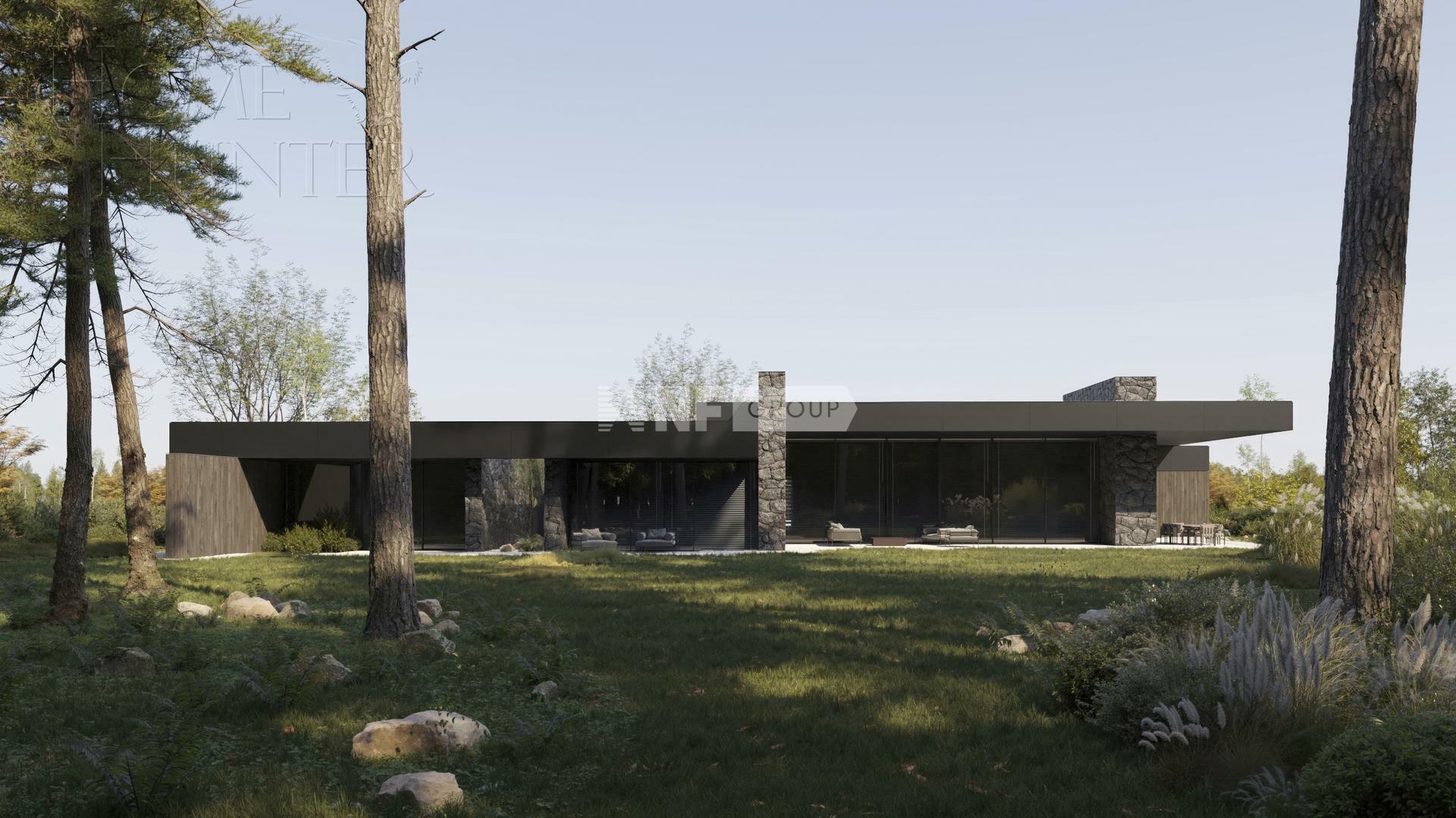 1-этажный коттедж 700.9 м² без отделки