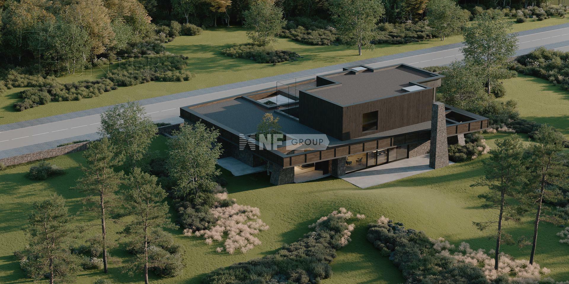 2-этажный коттедж 639.81 м² без отделки