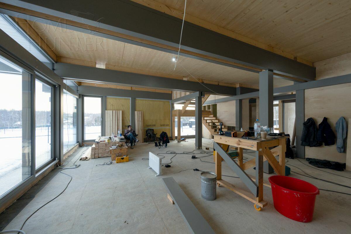 2-этажный коттедж 500 м² без отделки