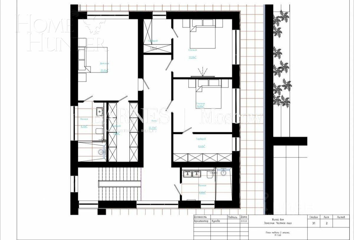 2-этажный коттедж 500 м² с отделкой