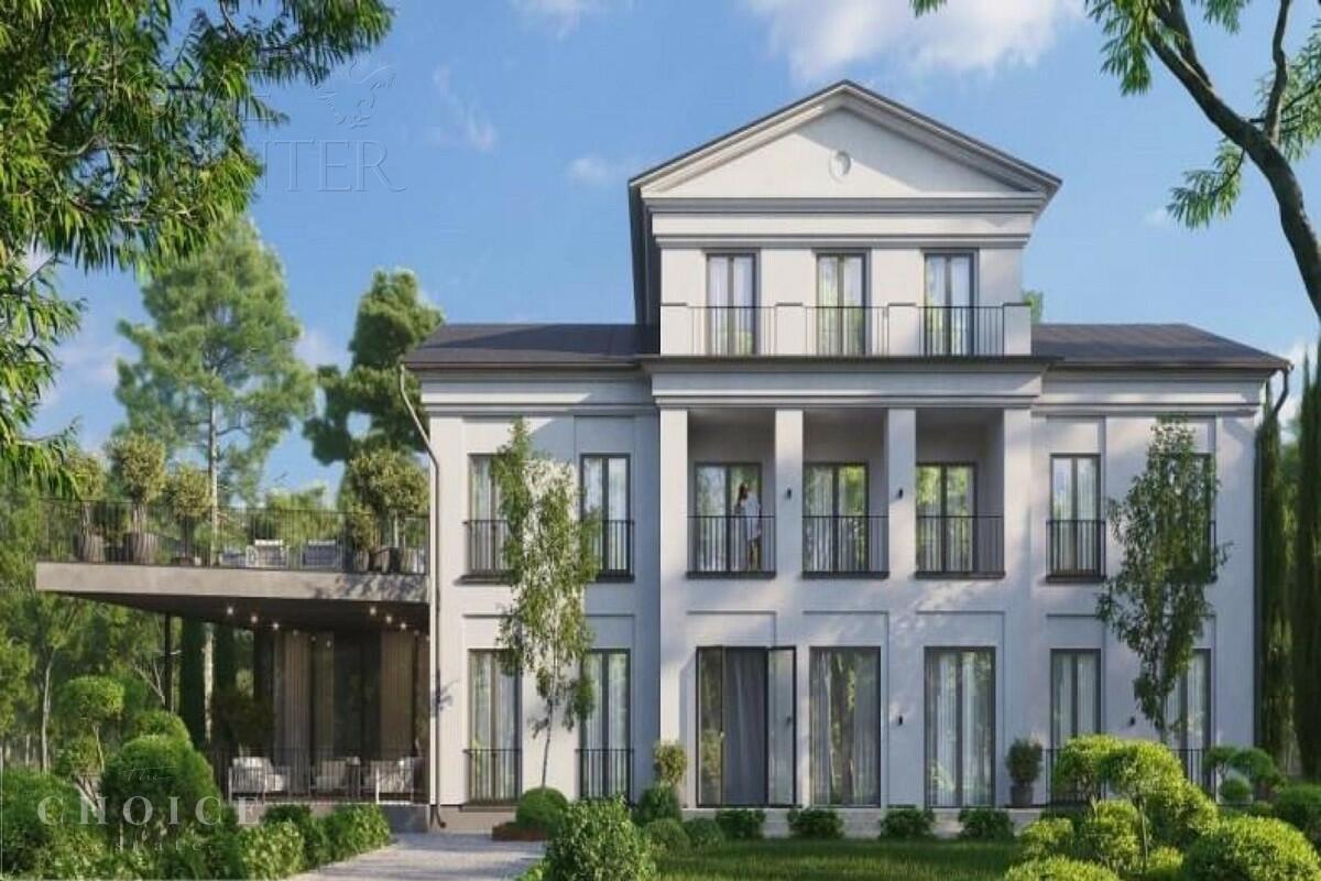 3-этажный коттедж 1 200 м² без отделки