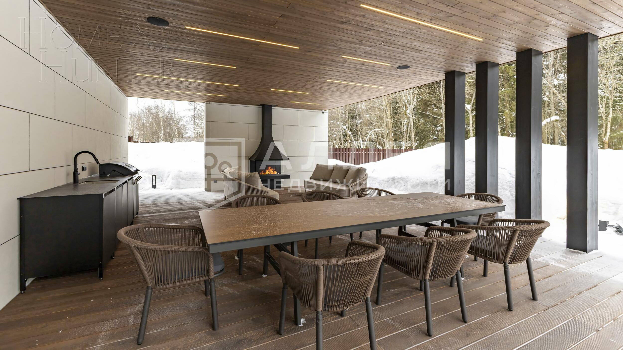 1-этажный коттедж 520 м² с отделкой