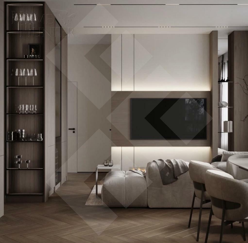 2-КОМН. КВАРТИРА С ОТДЕЛКОЙ 49 М² НА 21 ЭТАЖЕ