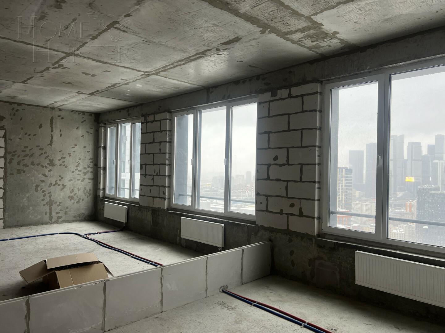 2-КОМН. КВАРТИРА БЕЗ ОТДЕЛКИ 70 М² НА 37 ЭТАЖЕ