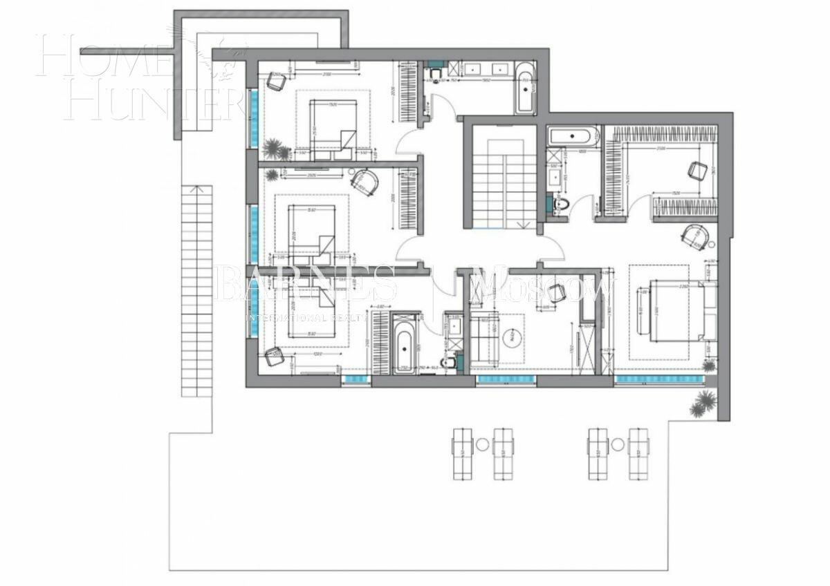 2-этажный коттедж 347 м² без отделки