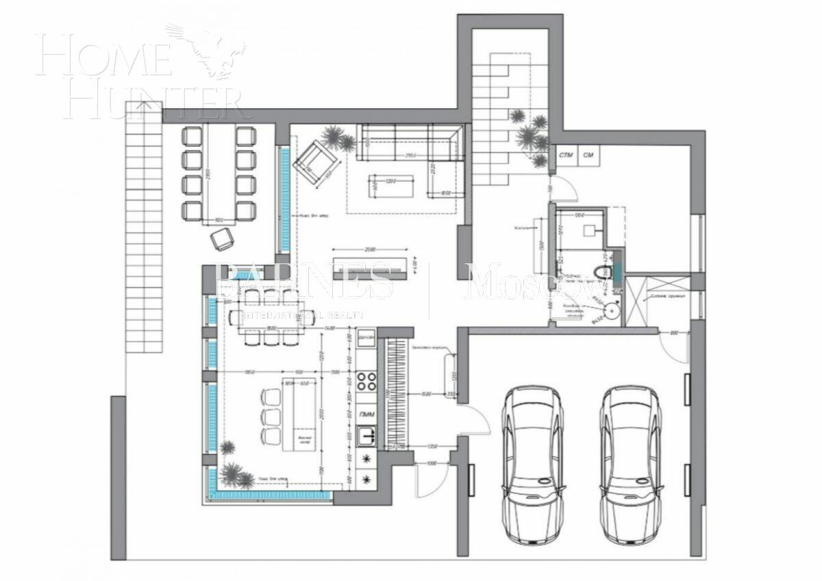 2-этажный коттедж 347 м² без отделки