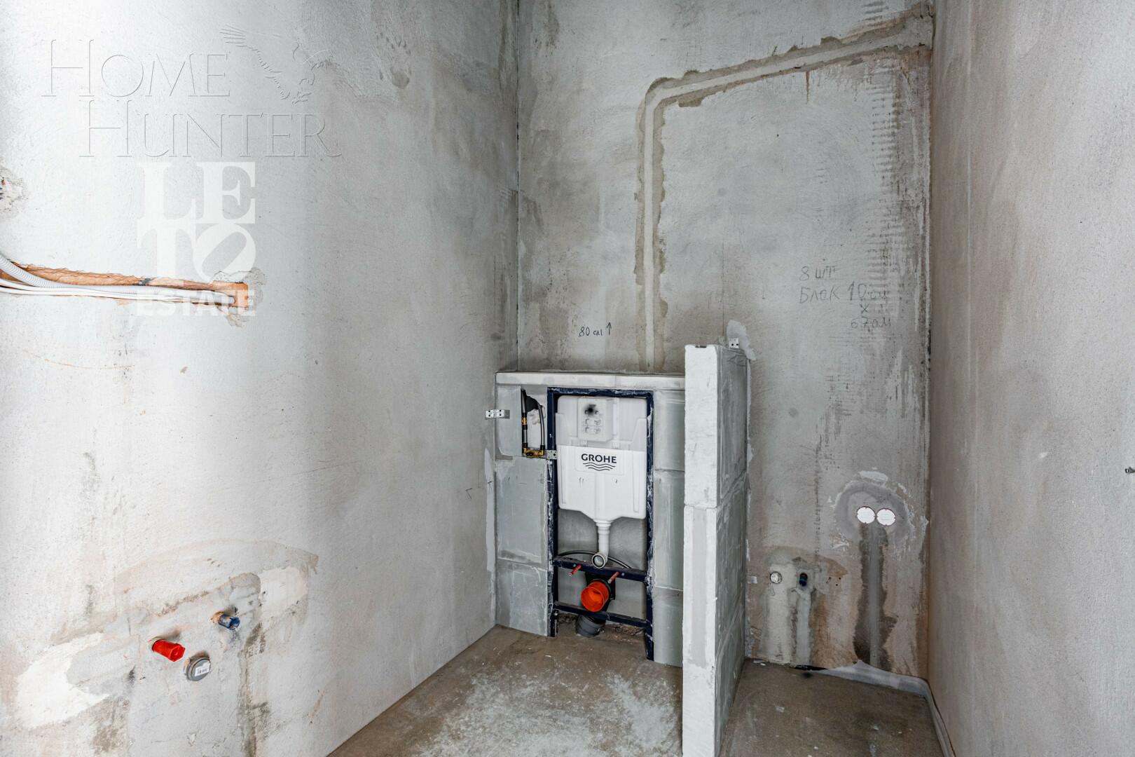 1-этажный коттедж 160 м² без отделки