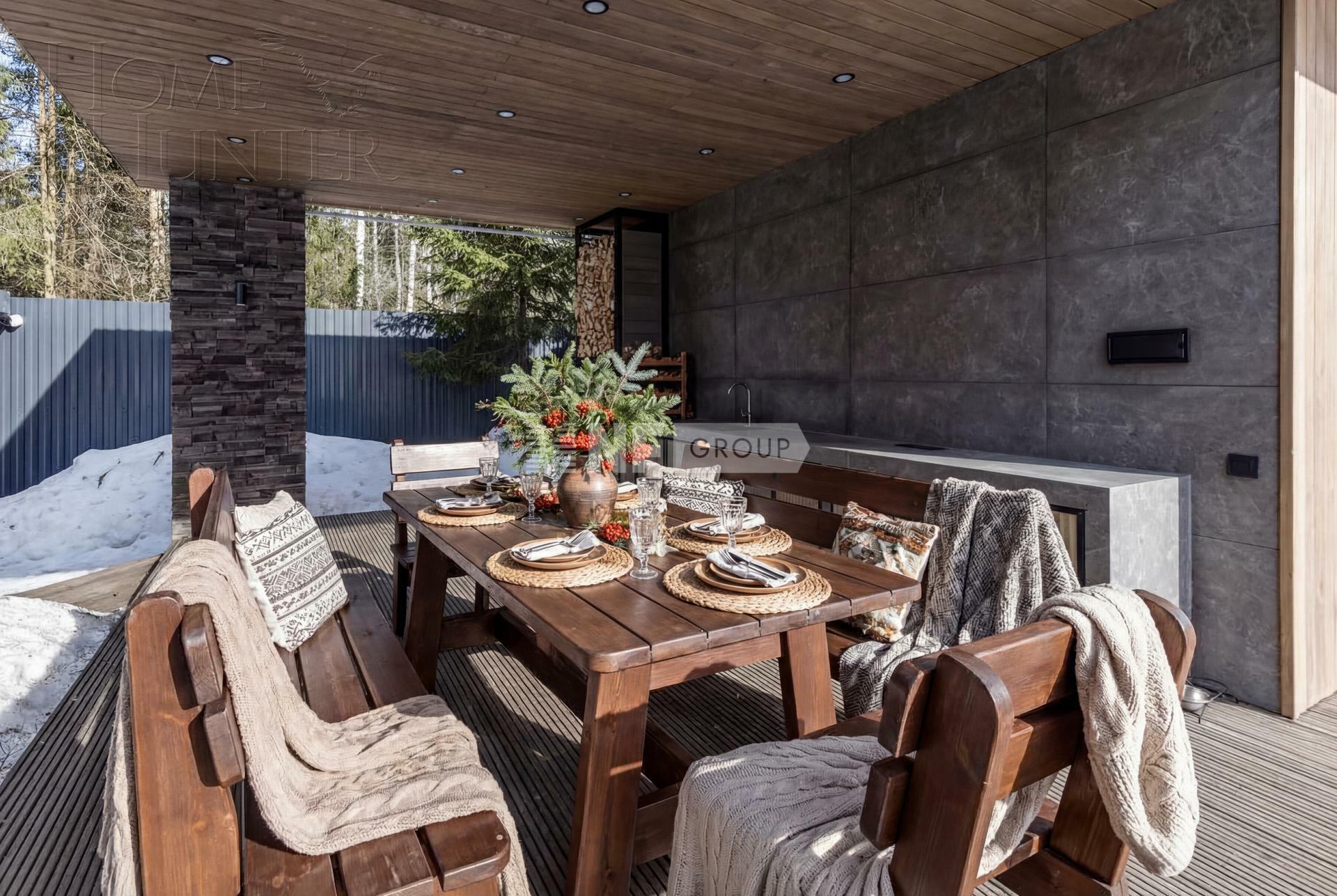 2-этажный коттедж 398.5 м² без отделки