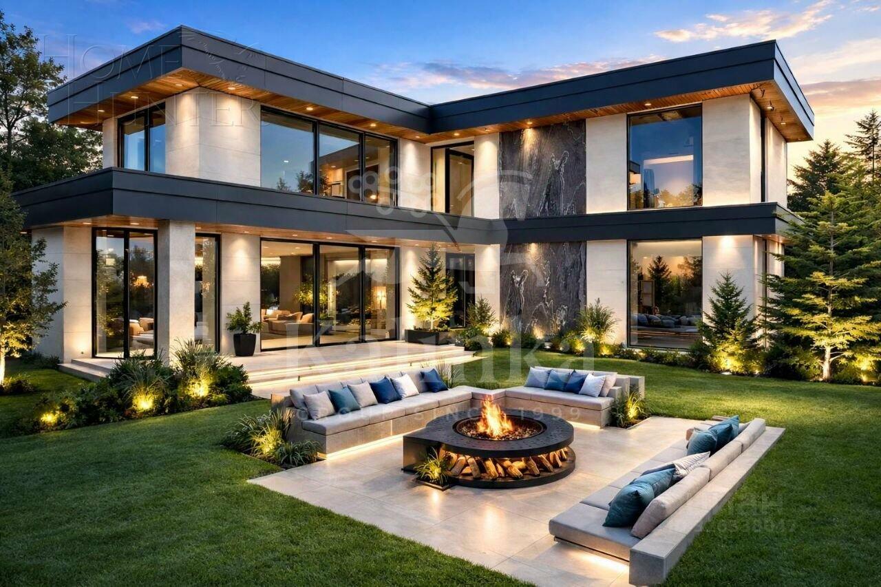 2-этажный коттедж 518 м² без отделки