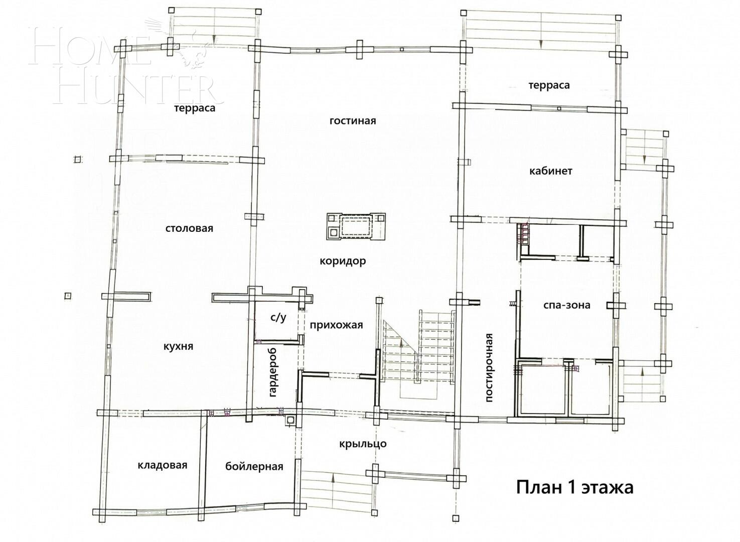 6-этажный коттедж 271 м² с отделкой
