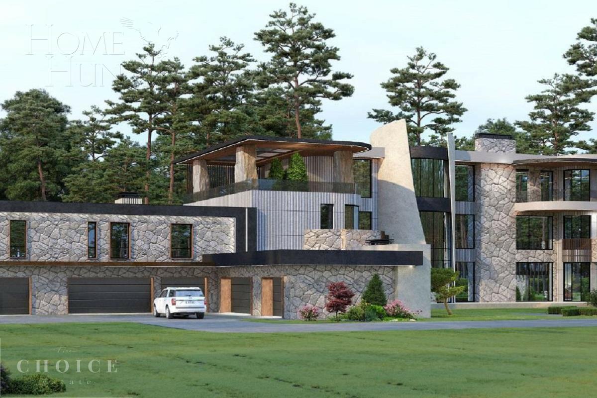 3-этажный коттедж 1 451 м² без отделки