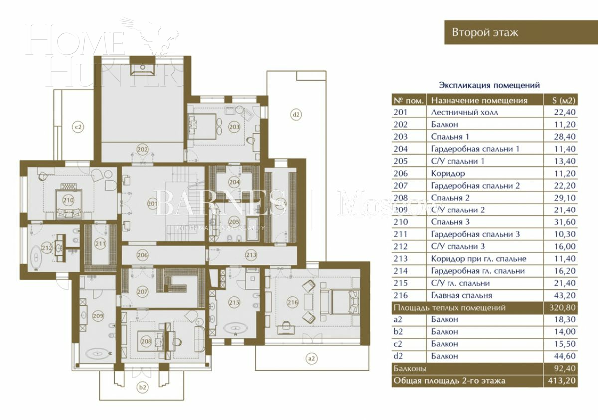 2-этажный коттедж 1 015.19 м² с отделкой