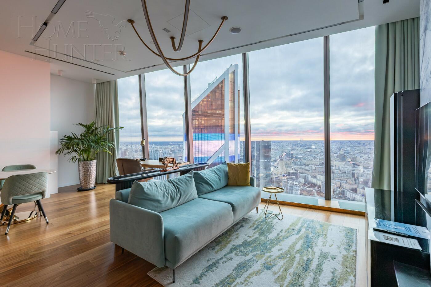 2-КОМН. АПАРТАМЕНТЫ С ОТДЕЛКОЙ 78.3 М² НА 81 ЭТАЖЕ