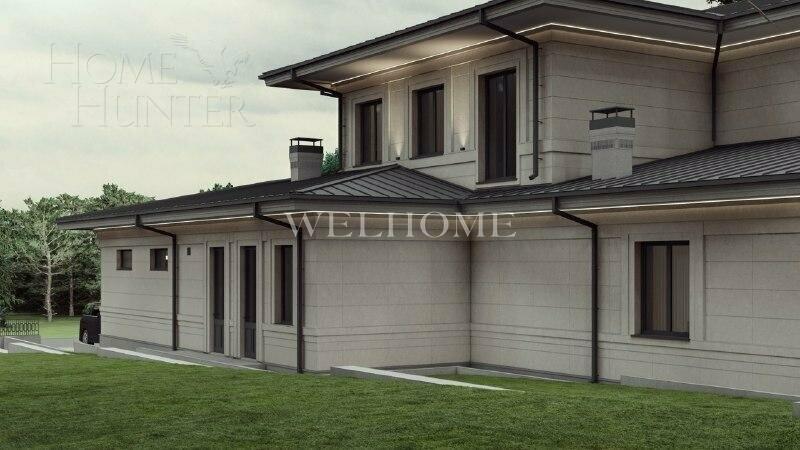 2-этажный коттедж 575 м² без отделки